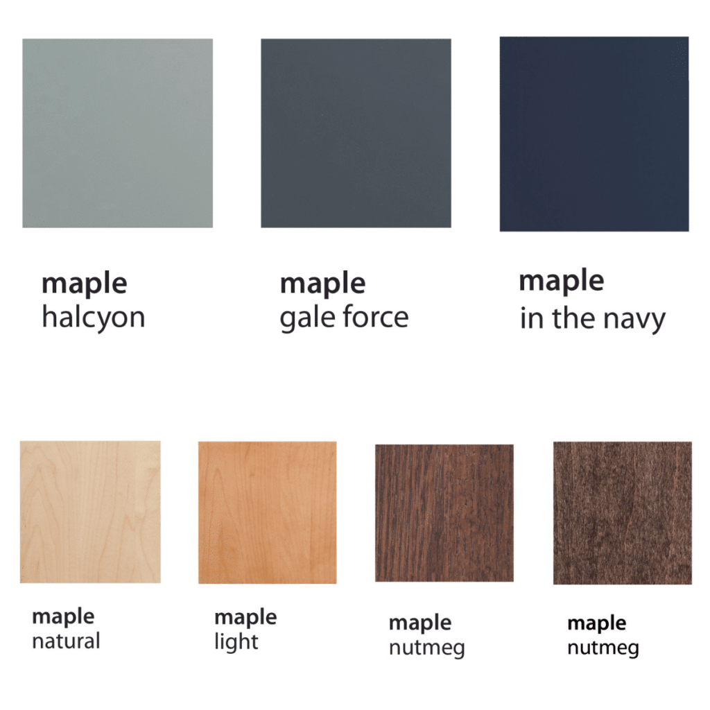 cabinet swatches and finishes